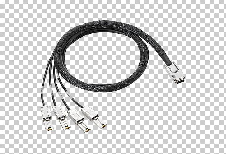 Hewlett-Packard Serial Attached SCSI Hewlett Packard Enterprise Fanout Cable Electrical Cable PNG, Clipart, Brands, Cable, Coaxial Cable, Data Transfer Cable, Disk Array Controller Free PNG Download