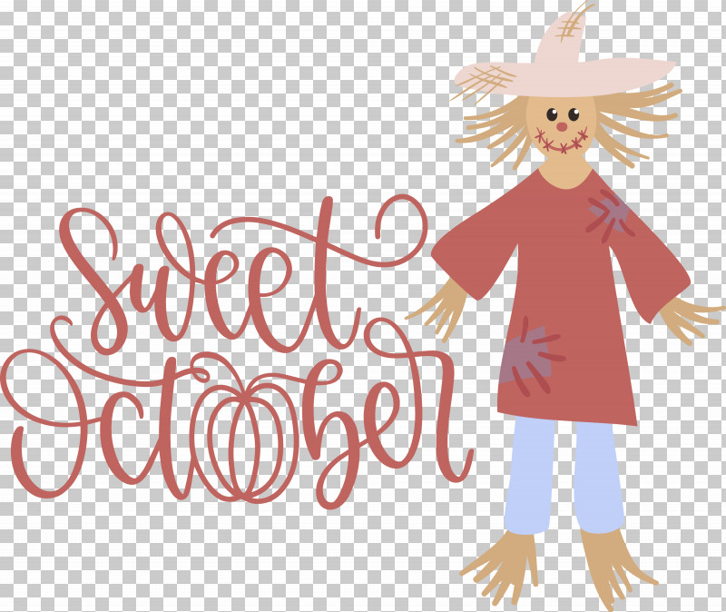 Sweet October October Fall PNG, Clipart, Autumn, Cartoon, Character, Fall, Happiness Free PNG Download