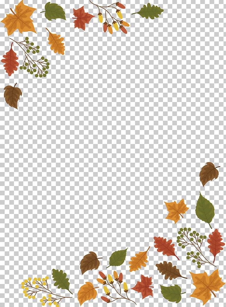 Leaf Autumn PNG, Clipart, Autumn Leaf Color, Autumn Poster, Border, Border Frame, Branch Free PNG Download