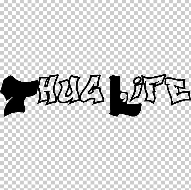 Sticker Wall Decal Thug Life PNG, Clipart, Angle, Area, Black, Black And White, Brand Free PNG Download
