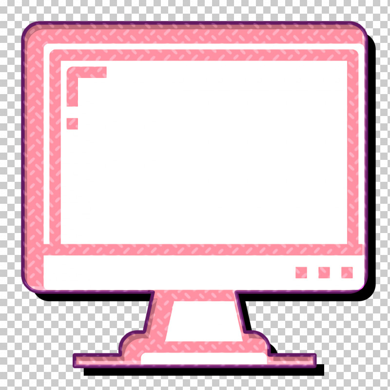 Monitor Icon Electronic Device Icon Tv Icon PNG, Clipart, Electronic Device Icon, Magenta, Monitor Icon, Pink, Rectangle Free PNG Download