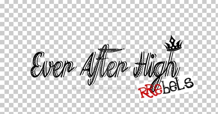 Logo Ever After High YouTube Drawing PNG, Clipart, Art, Black And White, Brand, Calligraphy, Deviantart Free PNG Download