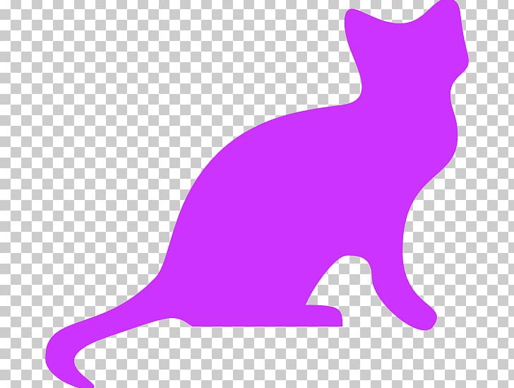 Pink Cat Kitten Silhouette PNG, Clipart, Animal Figure, Black, Carnivoran, Cartoon, Cat Free PNG Download