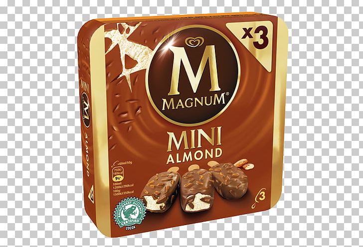 Ice Cream Magnum Almond Chocolate PNG, Clipart, Almond, Chocolate, Confectionery, Cornetto, Cream Free PNG Download