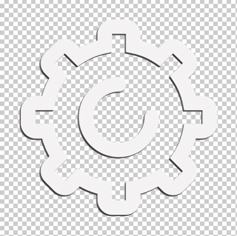 gears icon white