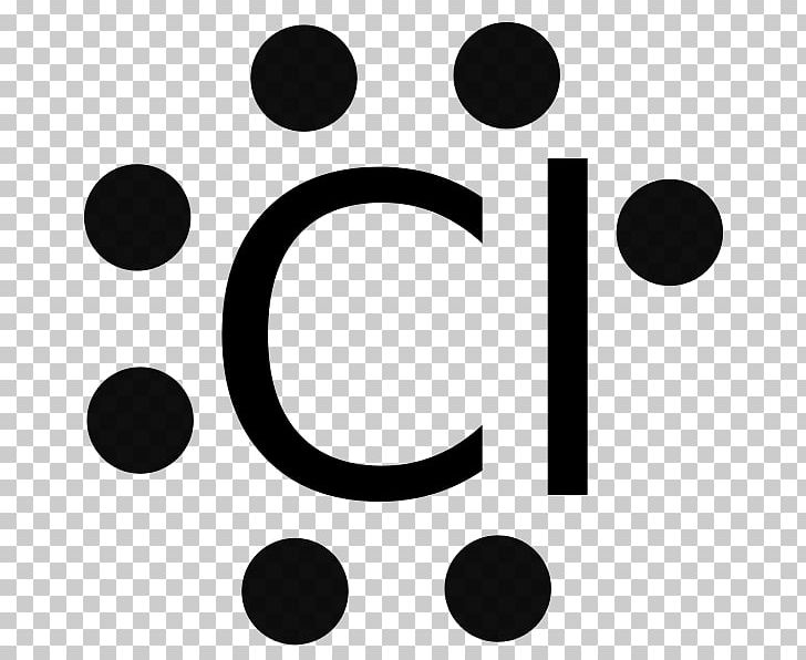 Lewis Structure Chlorine Chloride Electron Diagram PNG, Clipart, Atom, Black, Black And White, Brand, Calcium Chloride Free PNG Download