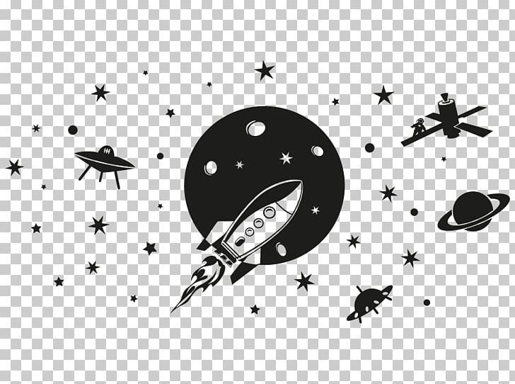 Wall Decal Paper Spacecraft Nursery Room PNG, Clipart, Adhesive, Astronaut, Black, Black And White, Brand Free PNG Download