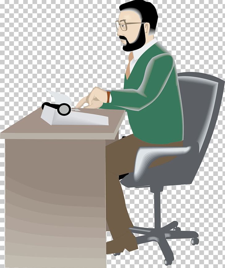 Cartoon Computer File PNG, Clipart, Chair, Communication, Desk, Download, Drawing Free PNG Download