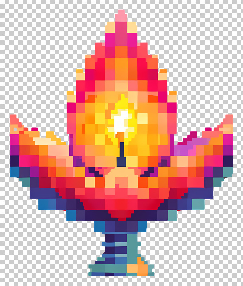 Pixel Diwali Diya - Pixelated Flame Candle PNG, Clipart, Candle, Glow ...