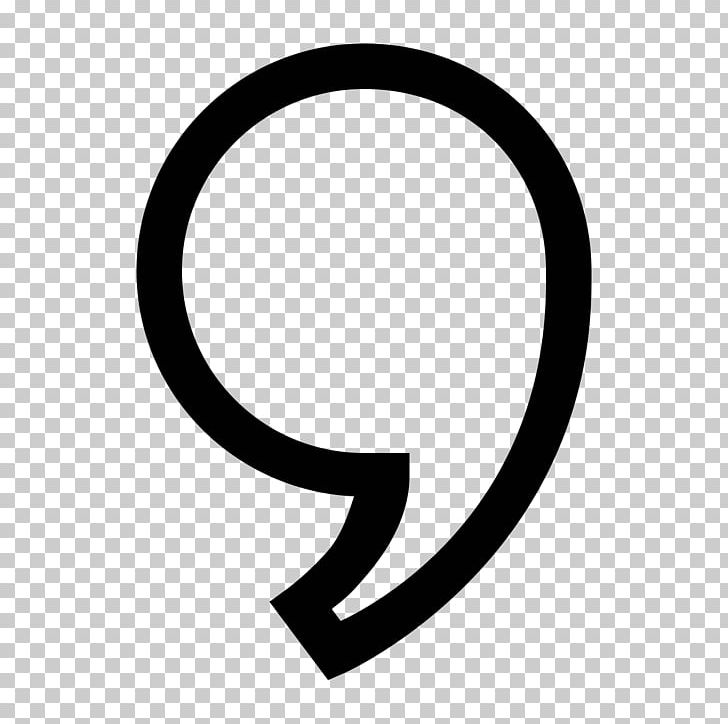 Comma Computer Icons Font PNG, Clipart, Apostrophe, Black And White, Circle, Comma, Computer Icons Free PNG Download