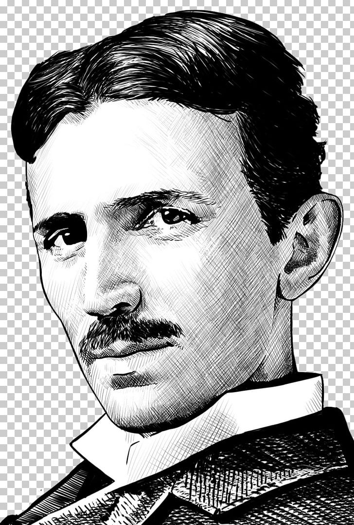 Nikola Tesla Alternating Current Invention Scientist Inventor PNG, Clipart, Beard, Black And White, Chin, Drawing, Electrical Engineering Free PNG Download