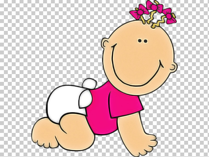 Cartoon Pink Cheek Facial Expression Head PNG, Clipart, Baby Crawling, Cartoon, Cheek, Child, Facial Expression Free PNG Download