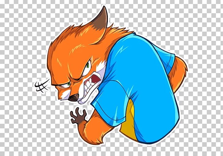 Telegram Sticker Ferdinand Fox Dog PNG, Clipart, Beak, Carnivoran, Cartoon, Character, Dog Free PNG Download