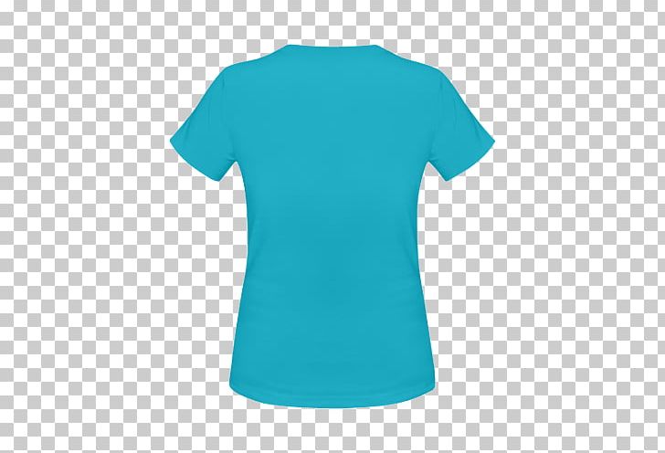 T-shirt Crew Neck Product Sleeve Cotton PNG, Clipart, Active Shirt, Aqua, Azure, Blue, Costume Free PNG Download