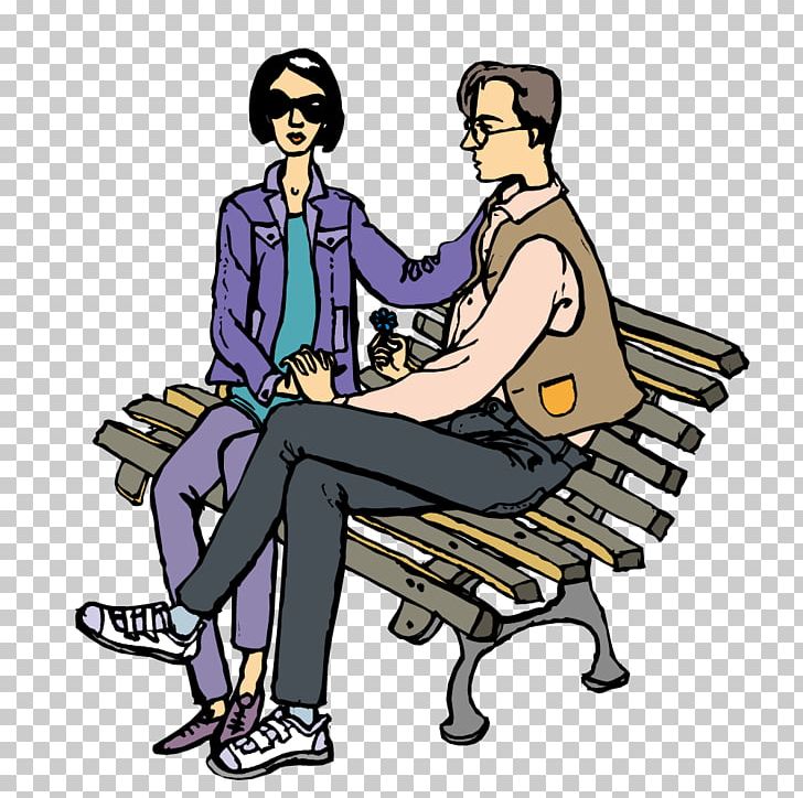 Bench Sitting PNG, Clipart, Art, Bench, Benches, Bench Vector, Cartoon Couple Free PNG Download