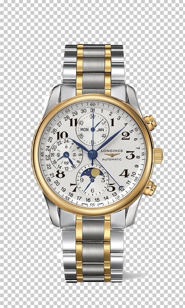 Longines Men's Master Collection L2.673.4.78.3 Chronograph Automatic Watch PNG, Clipart, Accessories, Automatic Watch, Brand, Chronograph, Colored Gold Free PNG Download