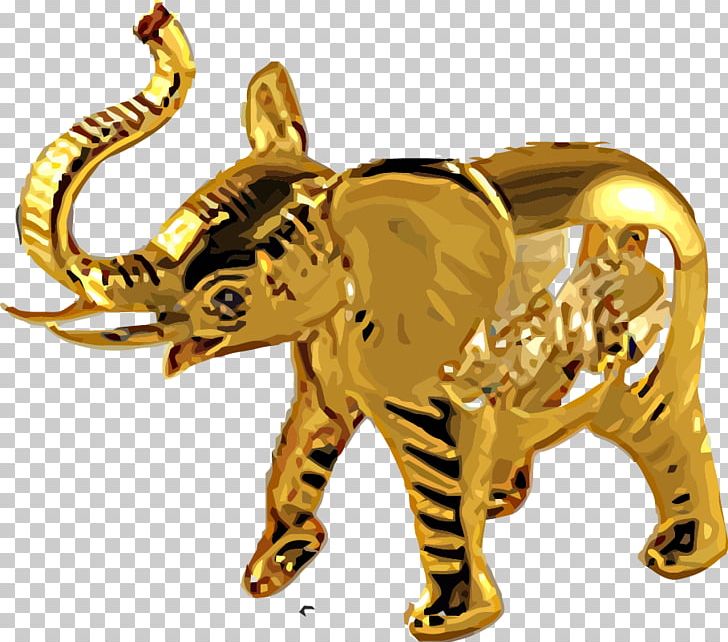 African Elephant Indian Elephant Elephant Gold PNG, Clipart, Adornment, Animal, Animals, Big Cats, Carnivoran Free PNG Download