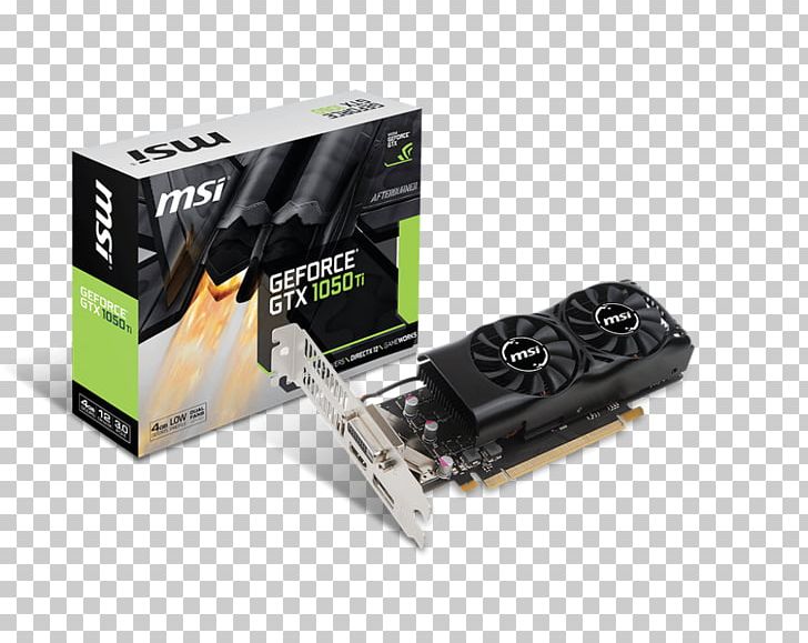 Graphics Cards & Video Adapters NVIDIA GeForce GTX 1050 Ti GDDR5 SDRAM Micro-Star International PNG, Clipart, Cable, Computer, Electronic Device, Gddr5 Sdram, Geforce Free PNG Download
