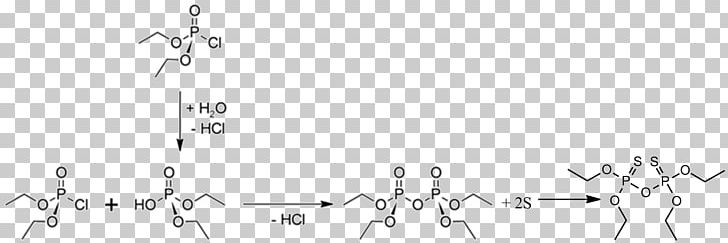 Tetraethyl Pyrophosphate Sulfotep Chemical Synthesis Chemistry PNG, Clipart, Angle, Area, Black, Black And White, Chemical Reaction Free PNG Download