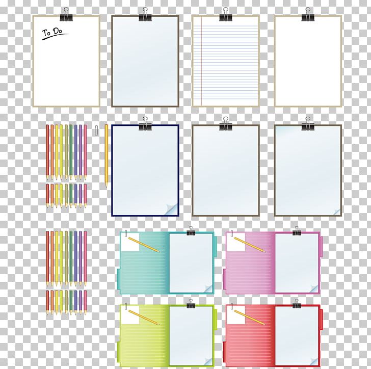 Paper Laptop Notebook PNG, Clipart, Angle, Color, Colored Pencils, Colored Vector, Colorful Background Free PNG Download