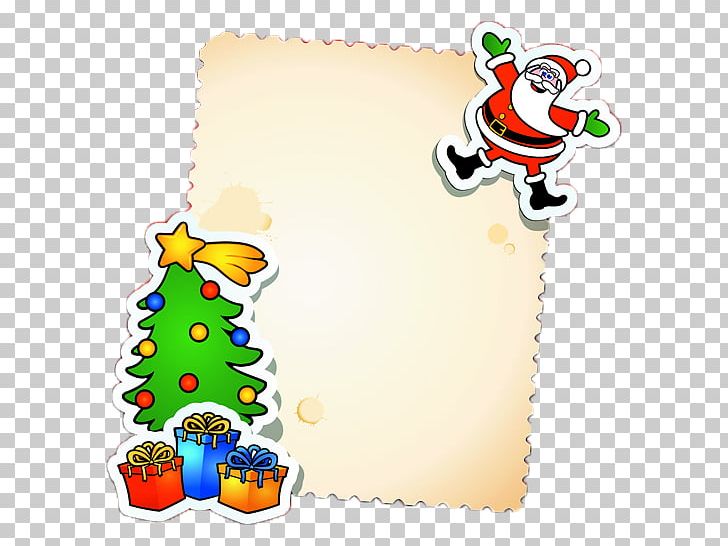 Christmas Card Santa Claus Message Christmas Tree PNG, Clipart, Area, Birthday Card, Business Card, Cartoon, Christmas Decoration Free PNG Download