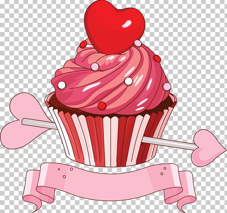 Cupcake Muffin Valentine's Day Drawing PNG, Clipart, Cake, Cupcake, Cup Cake, Dessert, Drawing Free PNG Download