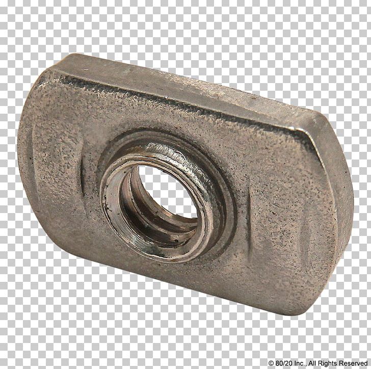T-nut 80/20 T-slot Nut Plate Nut PNG, Clipart, 8020, Angle, Bolt, Extrusion, Fastener Free PNG Download