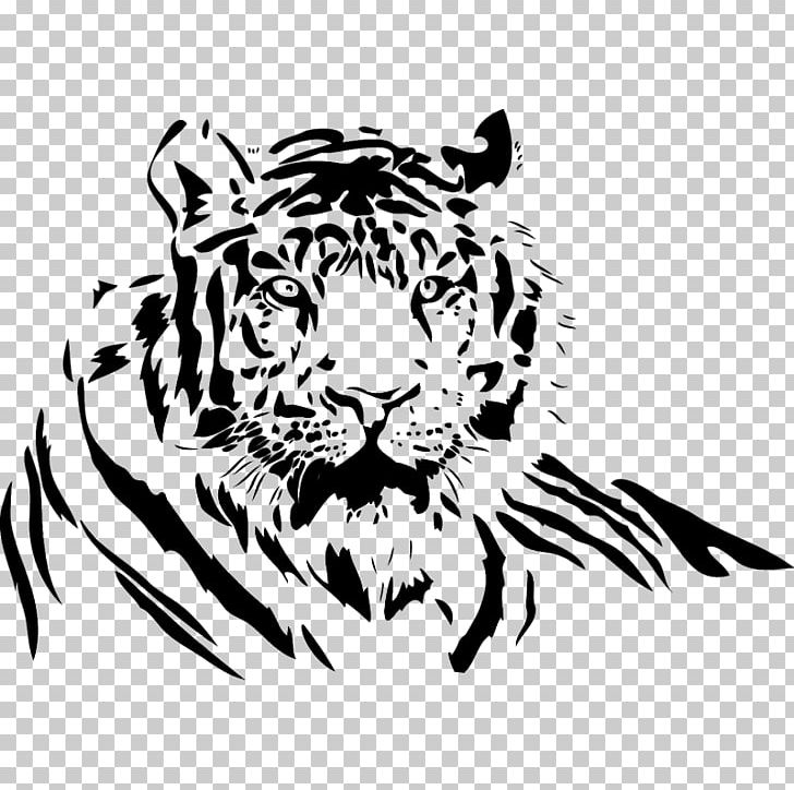 White Tiger Drawing Lion PNG, Clipart, Animals, Big Cat, Big Cats, Black, Black And White Free PNG Download