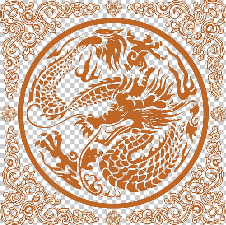 China Chinese Dragon Chinese Art Ornament PNG, Clipart, Area, Art, Black And White, Chinese, Chinese Style Free PNG Download
