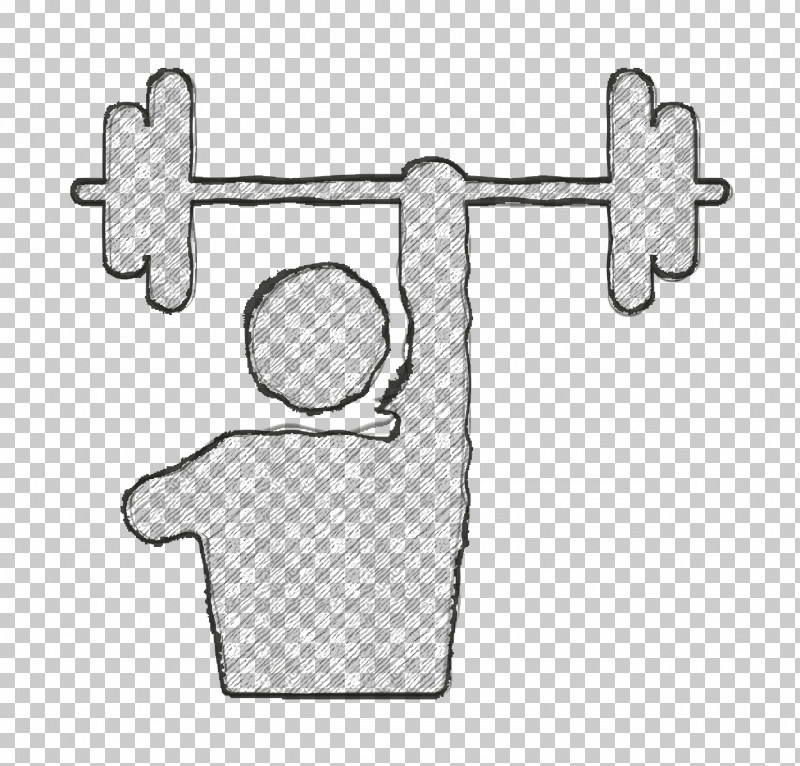 Strength Icon Accessibility Sports Icon Weight Lifting Icon PNG, Clipart, Black And White, Door Handle, Drawing, Fashion, Hm Free PNG Download