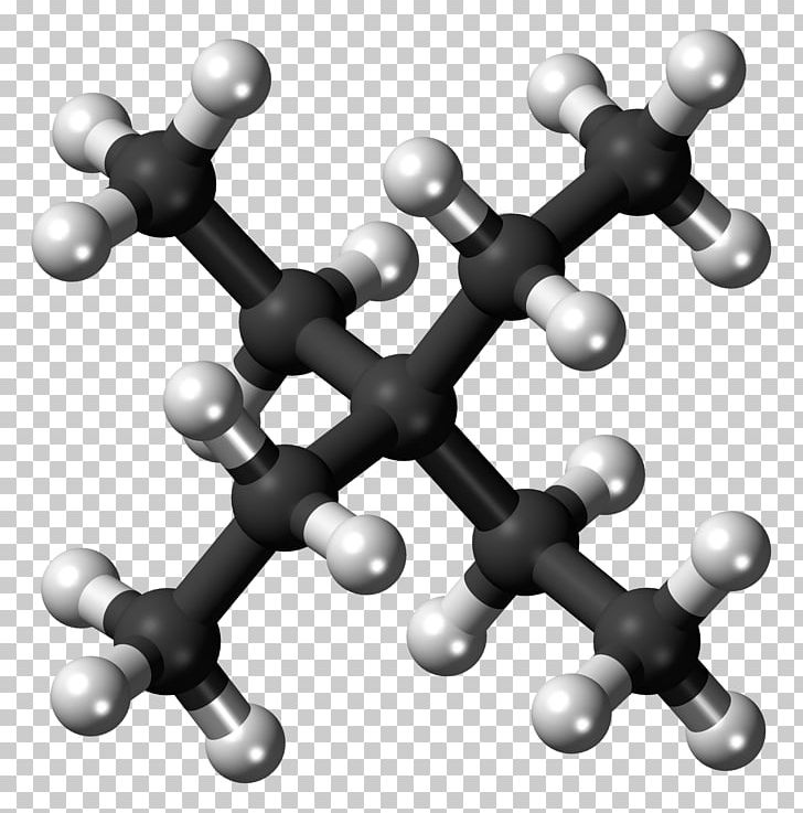 Tetraethylmethane 2 PNG, Clipart, Alkane, Atom, Ballandstick Model, Black And White, Body Jewelry Free PNG Download
