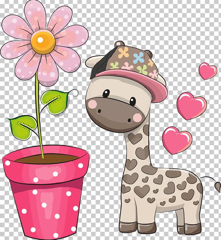Giraffe Drawing Cartoon PNG, Clipart, Animals, Cartoon, Drawing, Flower, Giraffe Free PNG Download