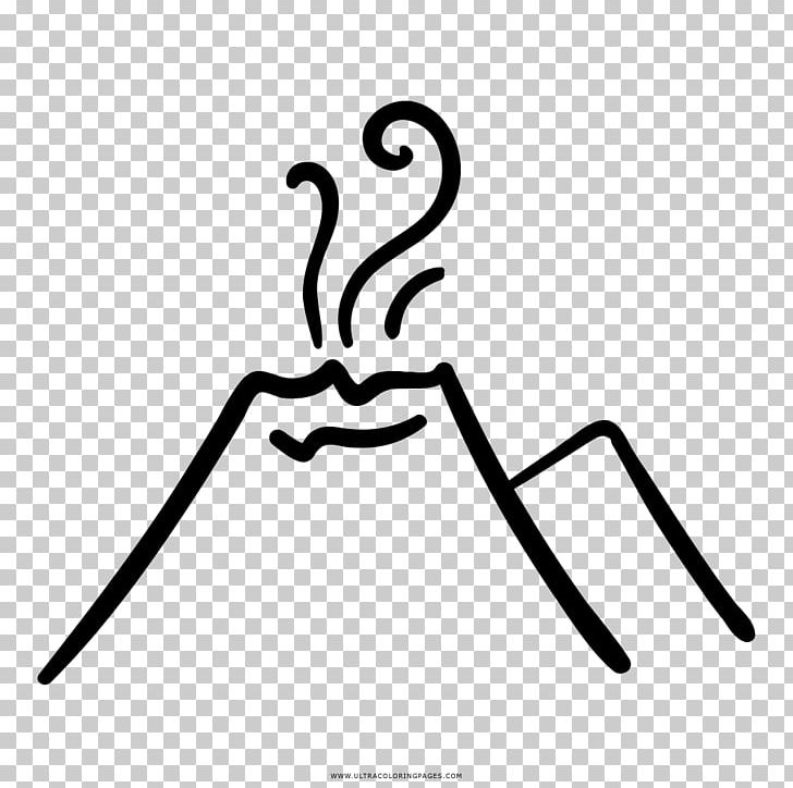 Volcano Drawing Coloring Book Eldgos PNG, Clipart, Area, Ausmalbild, Black And White, Color, Coloring Book Free PNG Download