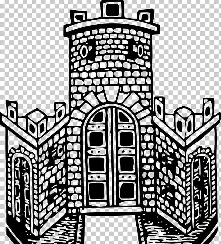 Castle Fortification PNG, Clipart, Art, Black And White, Building, Castle, Computer Icons Free PNG Download
