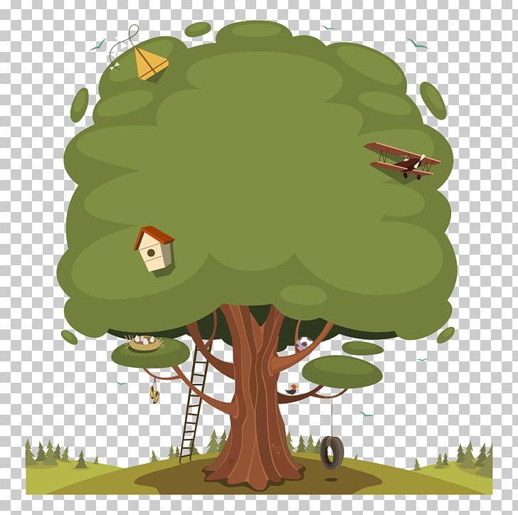 Tree Illustration PNG, Clipart, Adobe Illustrator, Amphibian, Build, Buildings, Cartoon Free PNG Download