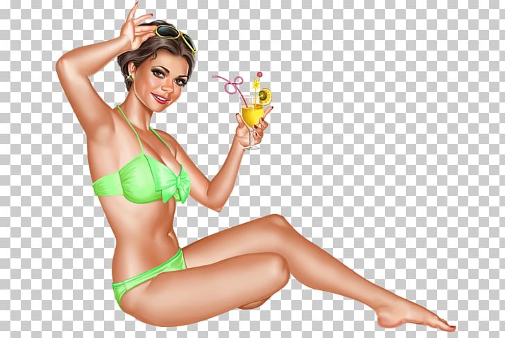 Bikini One-piece Swimsuit Pin-up Girl Woman PNG, Clipart, Arm, Beauty, Bikini, Black Bean, Clipart Free PNG Download