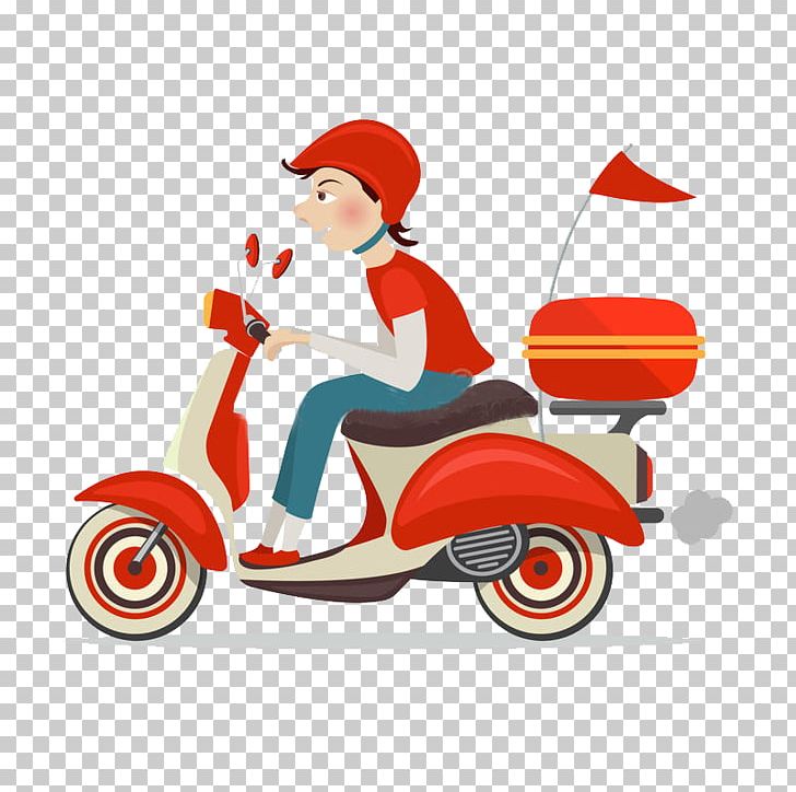 Scooter Delivery Motorcycle PNG, Clipart, Automotive Design, Bicycle, Cars, Christmas, Courier Free PNG Download
