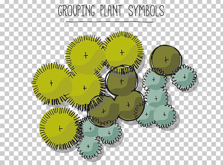 garden design drawing symbols