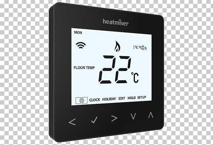 Programmable Thermostat Underfloor Heating Central Heating Smart Thermostat PNG, Clipart, Central Heating, Computer Hardware, Electronics, Heatmiser, Home Automation Kits Free PNG Download