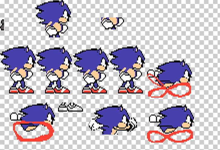 New notebook sonic sprite pixel art