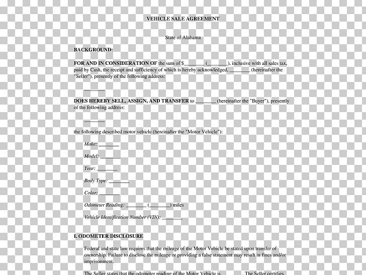 Car Document Template Vehicle Contract PNG, Clipart, 100 Bill, Area, As Is, Bill Of Sale, Brand Free PNG Download