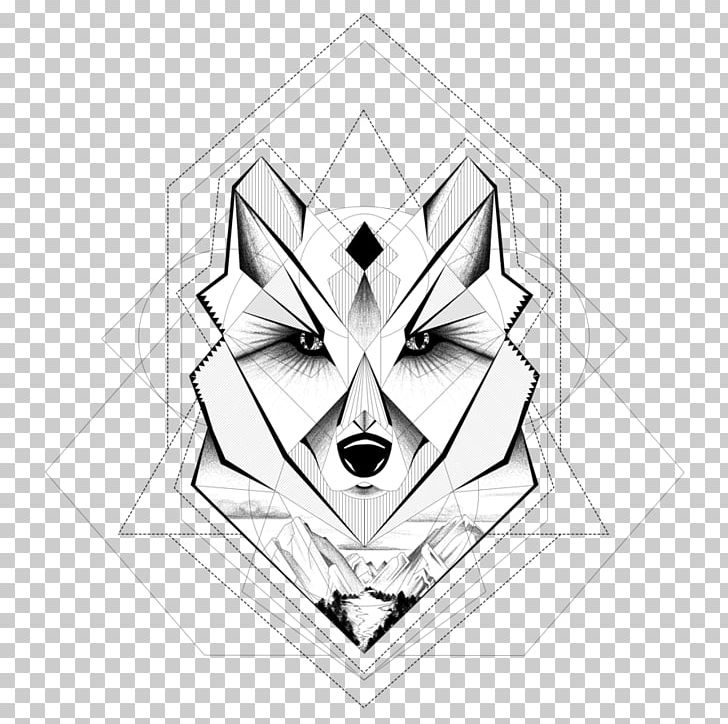 Geometry Drawing Gray Wolf Geometric Mean Line PNG, Clipart, Angle, Art, Background, Black And White, Brand Free PNG Download