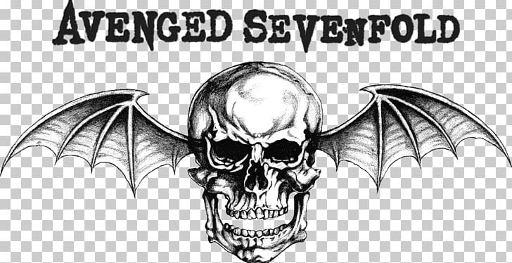 Avenged Sevenfold Tour PNG, Clipart, Artwork, Avenged Sevenfold, Bat, Black And White, Bone Free PNG Download