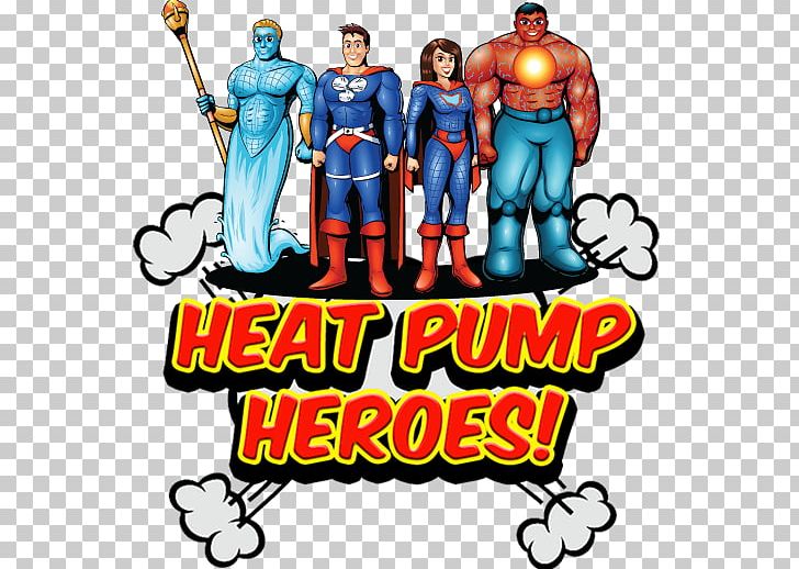 Geothermal Heat Pump HVAC Superhero PNG, Clipart, Air Conditioning, Area, Artwork, Cartoon Heroes, Character Free PNG Download