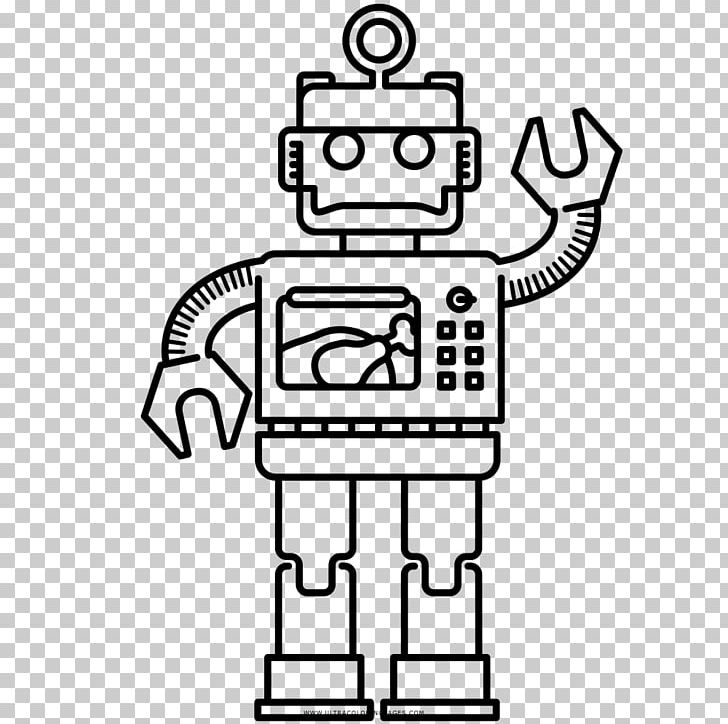 Robot Coloring Book Drawing Automaton PNG, Clipart, Angle, Area, Automation, Automaton, Black And White Free PNG Download