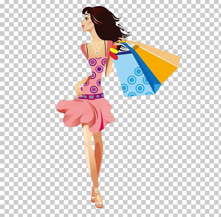 Shopping Girl Woman PNG, Clipart, Art, Bag, Costume Design, Coupon, Fashion Free PNG Download