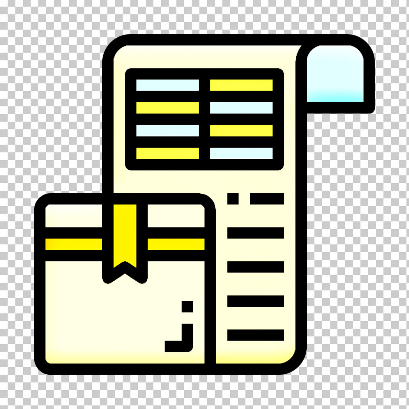 Logistic Icon Packing List Icon Send Icon PNG, Clipart, Line, Logistic Icon, Packing List Icon, Send Icon, Yellow Free PNG Download