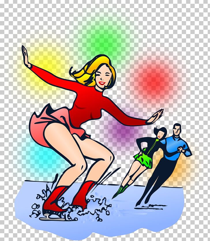 Ice Skating Figure Skating Dance PNG, Clipart, Art, Cartoon, Dance, Download, Drawing Free PNG Download