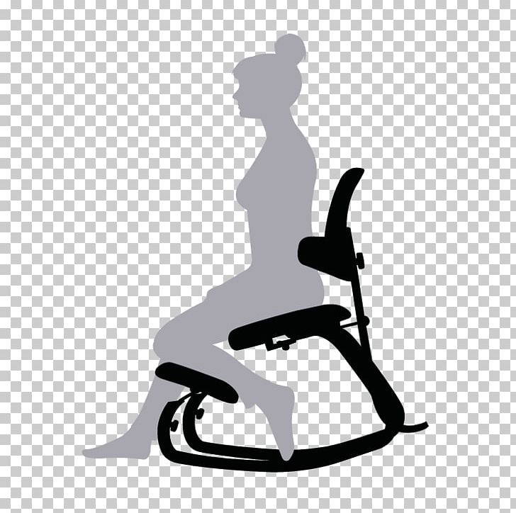 Kneeling Chair Varier Furniture AS Footstool PNG, Clipart, Arm, Balans, Black And White, Chair, Footstool Free PNG Download