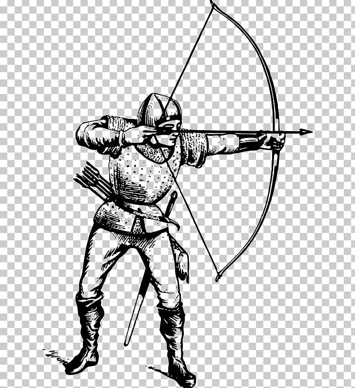 Bow And Arrow Archery Quiver PNG, Clipart, Archer, Arm, Arrow, Art, Black And White Free PNG Download
